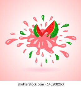 Watermelon Splash Element