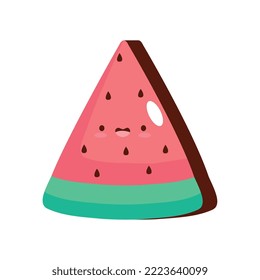 watermelon sticker retro style icon