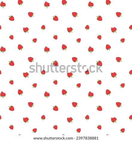 watermelon strawberry pattern seamless little fruit report inside white