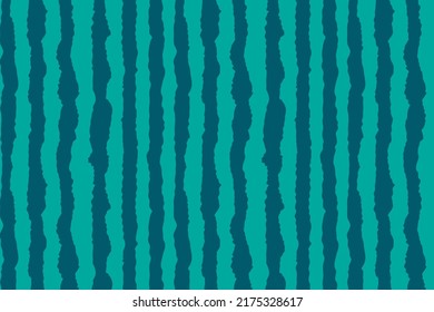 Watermelon striped skin pattern horizontal background. Vector summer fruits background. Green watermelon peel texture.