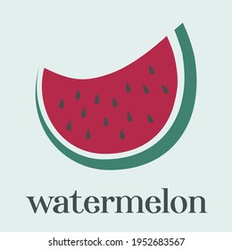 sandía: Dibujo estilizado de fruta