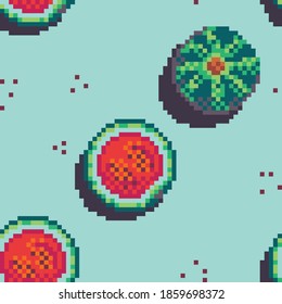 Watermelon summer pattern. Suits for site's backgrounds, wallpapers, prints.
