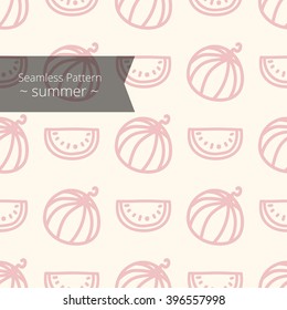 Watermelon. Summer seamless pattern