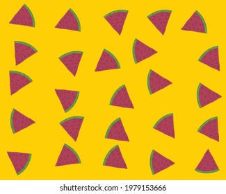 watermelon summer seamless pattern abstract design