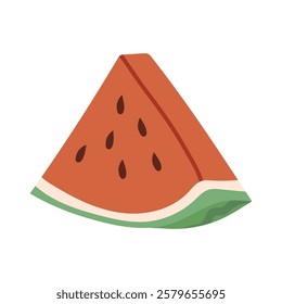 watermelon. sweet and ripe watermelon. a fresh cocktail. slices of juicy fruit. freshly squeezed juice. vector. fruit. vitamins.