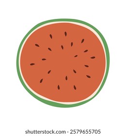 watermelon. sweet and ripe watermelon. a fresh cocktail. slices of juicy fruit. freshly squeezed juice. vector. fruit. vitamins.