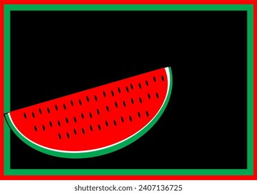 Watermelon as symbol for saving Palestine. Watermelon is a great symbol for Palestinians.