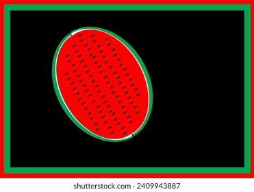 Watermelon as symbol for saving Palestine. Watermelon is a great symbol for Palestinians.