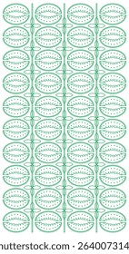 watermelon texture vector green line art style on white vertical background with seamless repeat