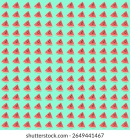 Watermelon time pattern, summer time, colorful time, beach moment, pink, turquoise