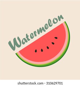 Watermelon vector.