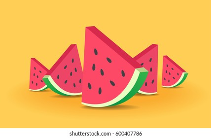 watermelon vector