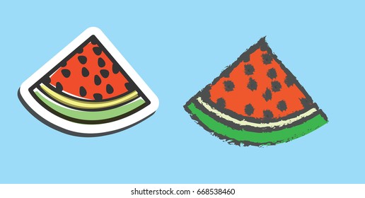 watermelon vector