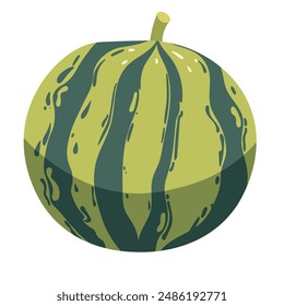 Watermelon vector clipart. Juicy and bright summer fruit.