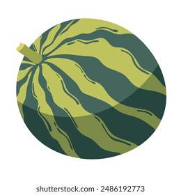 Watermelon vector clipart. Juicy and bright summer fruit.