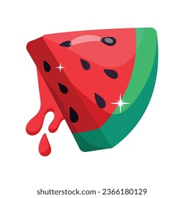 Watermelon vector colorful Stickers icons Design illustration. EPS 10 File