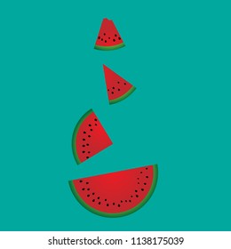 watermelon vector icon