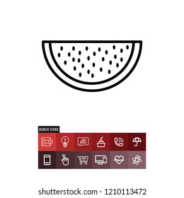 Watermelon vector icon