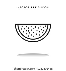 Watermelon vector icon