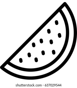 Watermelon Vector Icon