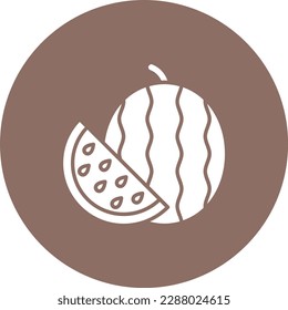 Watermelon vector icon. Can be used for printing, mobile and web applications.