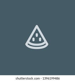 Watermelon vector icon. Watermelon concept stroke symbol design. Thin graphic elements vector illustration, outline pattern for your web site design, logo, UI. EPS 10.