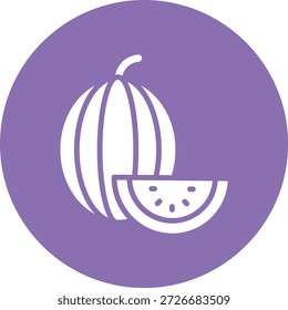 Watermelon Vector Icon Design Illustration