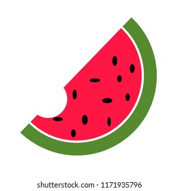  watermelon  vector icon flat design on white back ground,esp10