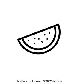 watermelon vector icon flat illustration on white background..eps