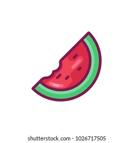Watermelon vector icon illustration