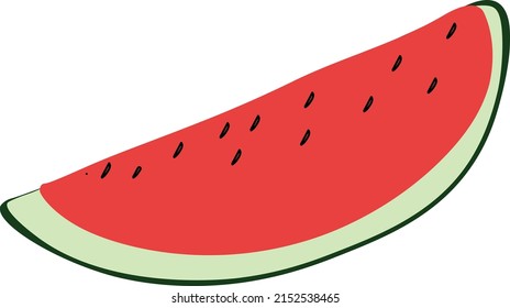 Watermelon vector  icon. Summer,colored illustration