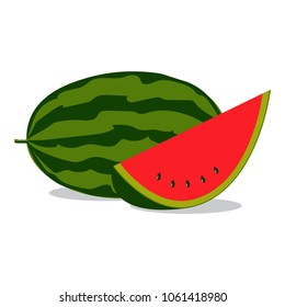 watermelon, vector illustration.