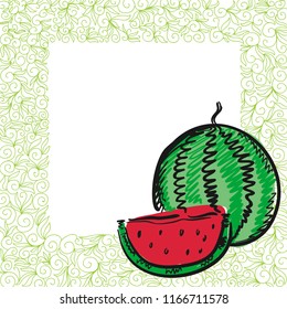 Watermelon. Vector illustration