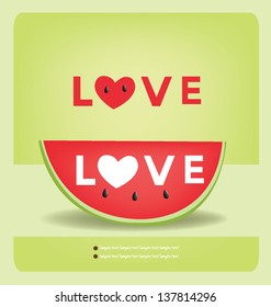 Watermelon vector illustration
