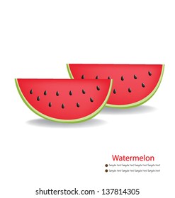 Watermelon vector illustration