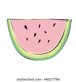 watermelon - vector illustration
