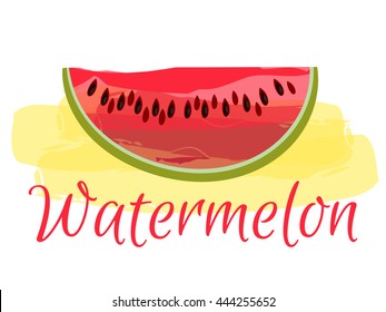 Watermelon. Vector illustration.