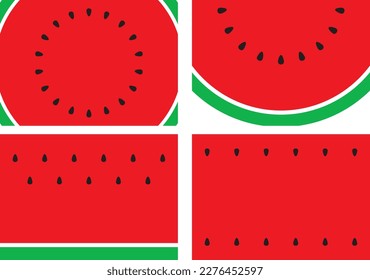 Watermelon vector illustration background material