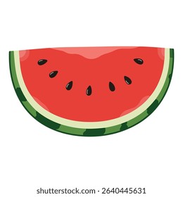 Watermelon vector illustration, simple design