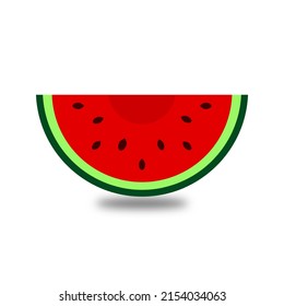 watermelon vector illustration, white background