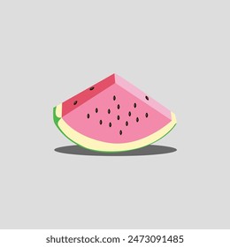 watermelon vector illustration,sliced watermelon vector.