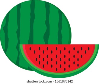 Watermelon vector ilustration can be used for business