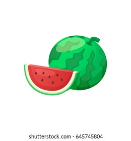 Watermelon vector isolated illustration
