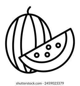 Línea de Vector de sandía
