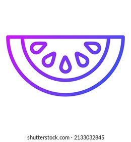 watermelon vector Line Icon. Simple Creative vector Line Icon