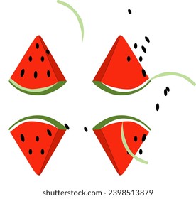 The watermelon vector only displays 14 of the complete watermelon