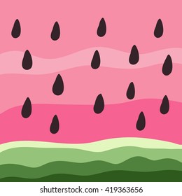 Watermelon vector pattern