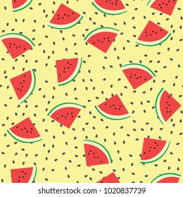 Watermelon Vector Seamless Pattern