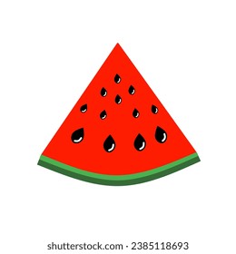 watermelon vector, with a triangular shape