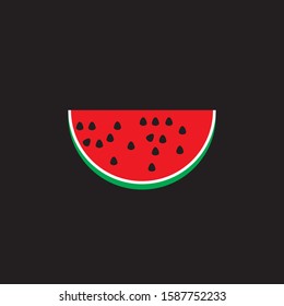 Watermelon vector.Fresh watermelon illustration.Seamless watermelons pattern. Vector background with watercolor watermelon slices